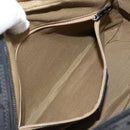 Salvatore Ferragamo Gancini Shoulder Bag Canvas Black Silver Auth 143219-19