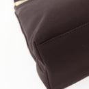 Salvatore Ferragamo Tote Bag Canvas Brown Gold Auth 143220-13