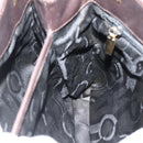 Salvatore Ferragamo Tote Bag Canvas Brown Gold Auth 143220-19