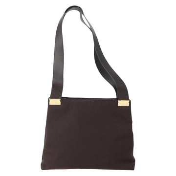 Salvatore Ferragamo Tote Bag Canvas Brown Gold Auth 143220 - 0