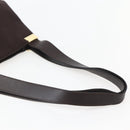 Salvatore Ferragamo Tote Bag Canvas Brown Gold Auth 143220-7