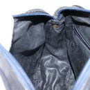 Salvatore Ferragamo Vala Shoulder Bag Leather Navy Gold Auth 143221-20