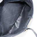 Salvatore Ferragamo Vala Shoulder Bag Leather Navy Gold Auth 143221-22