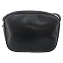 Salvatore Ferragamo Vala Shoulder Bag Leather Navy Gold Auth 143221-3