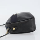 Salvatore Ferragamo Vala Shoulder Bag Leather Navy Gold Auth 143221-5