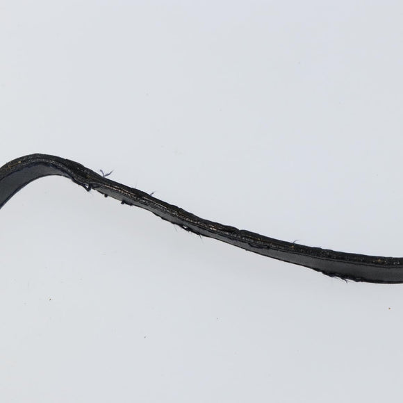 Salvatore Ferragamo Vala Shoulder Bag Leather Navy Gold Auth 143221