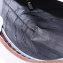 Salvatore Ferragamo Chain Vala Shoulder Bag Enamel Brown Silver Auth 143223-18