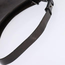 Salvatore Ferragamo Chain Vala Shoulder Bag Enamel Brown Silver Auth 143223-7