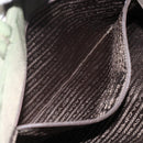 PRADA Tote Bag Nylon Khaki Silver Auth 143224-22