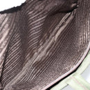PRADA Tote Bag Nylon Khaki Silver Auth 143224-23