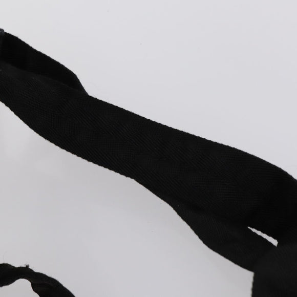 PRADA Backpack Nylon Black Silver Auth 143225