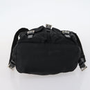 PRADA Backpack Nylon Black Silver Auth 143225-5