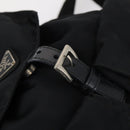 PRADA Backpack Nylon Black Silver Auth 143225-9