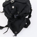 PRADA Backpack Nylon Black Silver Auth 143225-10