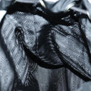 PRADA Backpack Nylon Black Silver Auth 143225-23