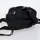 PRADA Backpack Nylon Black Silver Auth 143225-3