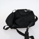 PRADA Backpack Nylon Black Silver Auth 143225-4
