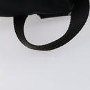 PRADA Backpack Nylon Black Silver Auth 143225-7