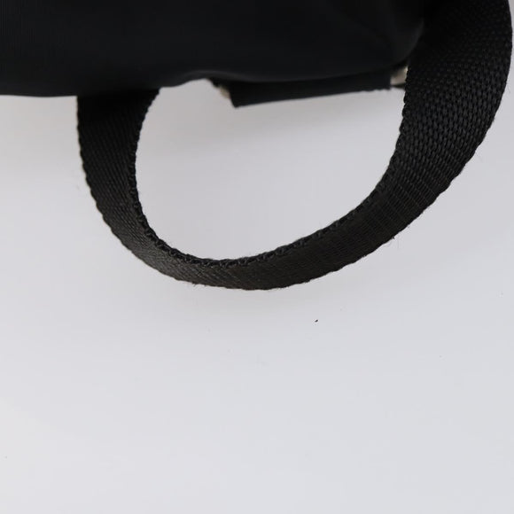PRADA Backpack Nylon Black Silver Auth 143225