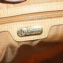 FENDI Zucca Canvas Hand Bag Yellow Gold Auth 143226-15