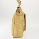 FENDI Zucca Canvas Hand Bag Yellow Gold Auth 143226-5