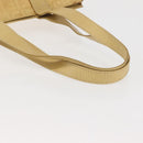 FENDI Zucca Canvas Hand Bag Yellow Gold Auth 143226-7