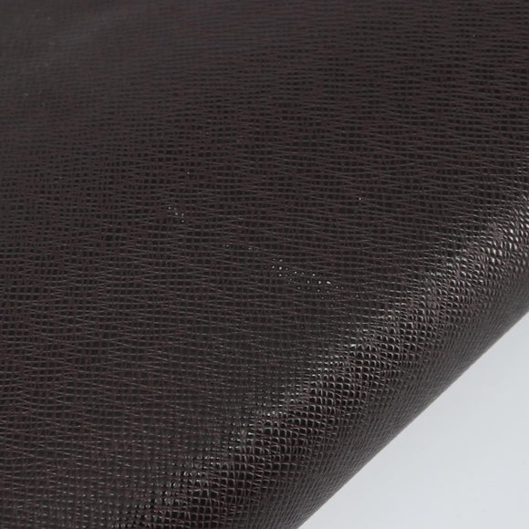 LOUIS VUITTON Taiga Baikal Clutch Bag Acajou M30186 LV Auth 143227