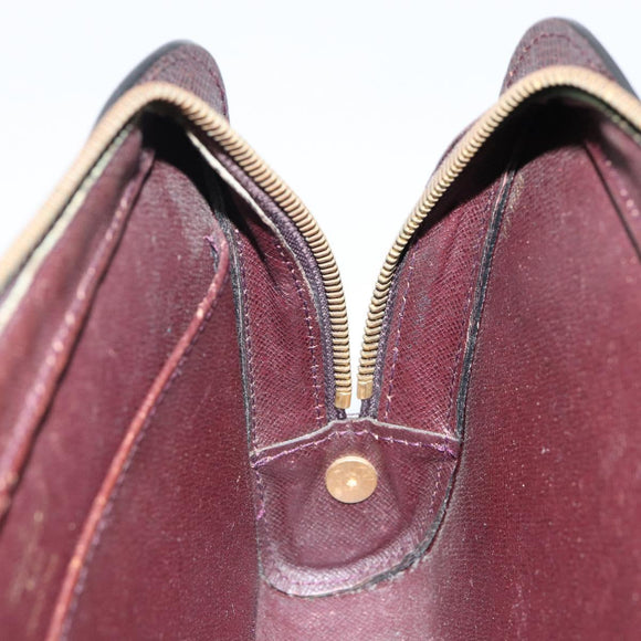 LOUIS VUITTON Taiga Baikal Clutch Bag Acajou M30186 LV Auth 143227