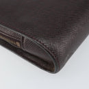 LOUIS VUITTON Taiga Baikal Clutch Bag Acajou M30186 LV Auth 143227-15