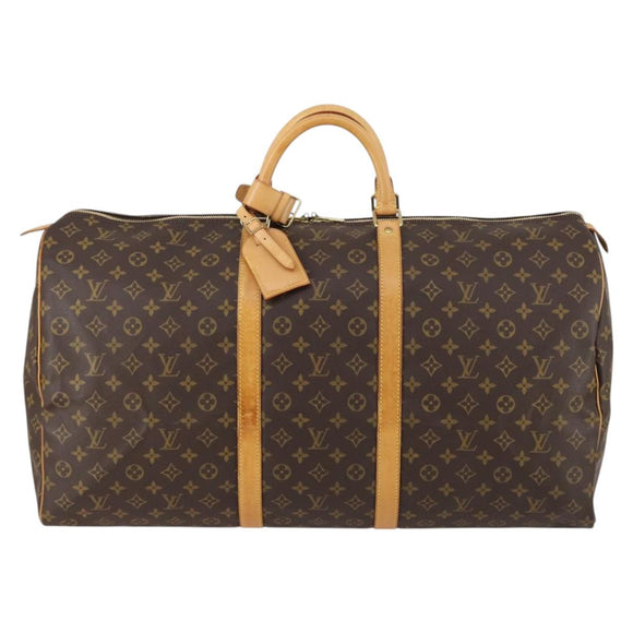 LOUIS VUITTON Monogram Keepall 60 Boston Bag M41422 LV Auth 143229