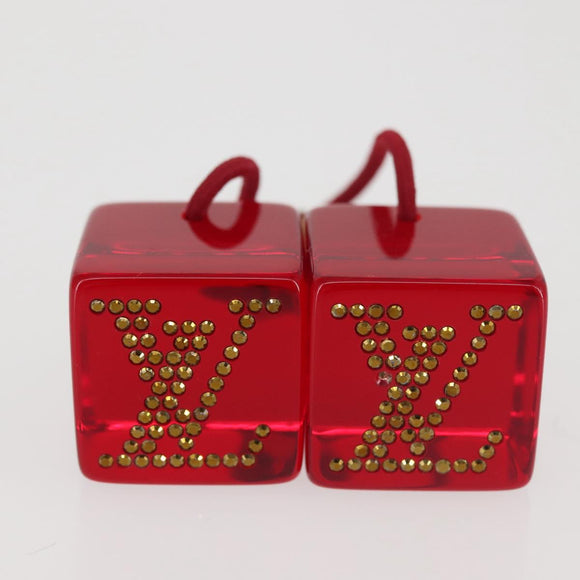 LOUIS VUITTON Hair Tie plastic Blue LV Auth 143232