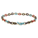 Salvatore Ferragamo Chain Belt plastic Gold Auth 143233-1