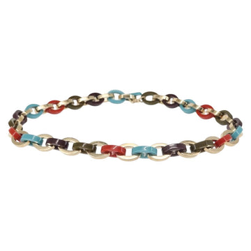 Salvatore Ferragamo Chain Belt plastic Gold Auth 143233 - 0