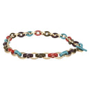 Salvatore Ferragamo Chain Belt plastic Gold Auth 143233-4