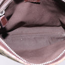 GUCCI GG Canvas Shoulder Bag Beige Silver Auth 143234-10