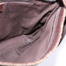 GUCCI GG Canvas Shoulder Bag Beige Silver Auth 143234-19