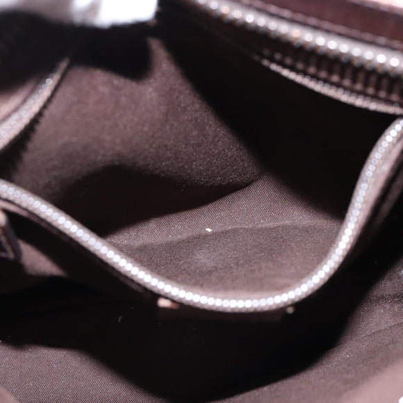 GUCCI GG Canvas Shoulder Bag Beige Silver Auth 143234