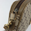 GUCCI GG Plus Supreme Shoulder Bag PVC Leather Beige Gold Auth 143237-15