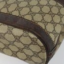 GUCCI GG Supreme Shoulder Bag PVC Beige Gold Auth 143238-11