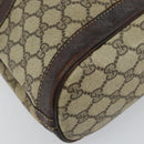 GUCCI GG Supreme Shoulder Bag PVC Beige Gold Auth 143238-12