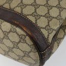 GUCCI GG Supreme Shoulder Bag PVC Beige Gold Auth 143238-13