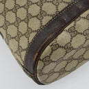 GUCCI GG Supreme Shoulder Bag PVC Beige Gold Auth 143238-14