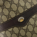 GUCCI GG Supreme Shoulder Bag PVC Beige Gold Auth 143238-15