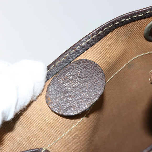 GUCCI GG Supreme Shoulder Bag PVC Beige Gold Auth 143238