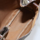 GUCCI GG Supreme Shoulder Bag PVC Beige Gold Auth 143238-17