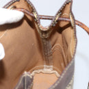 GUCCI GG Supreme Shoulder Bag PVC Beige Gold Auth 143238-18