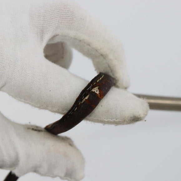 GUCCI GG Supreme Shoulder Bag PVC Beige Gold Auth 143238