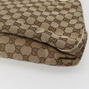 GUCCI GG Canvas Tote Bag Beige Gold 121023 Auth 143241-15