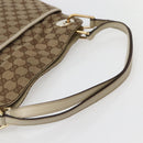 GUCCI GG Canvas Tote Bag Beige Gold 121023 Auth 143241-7