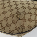 GUCCI GG Canvas Shoulder Bag Beige Silver 181092 Auth 143244-10
